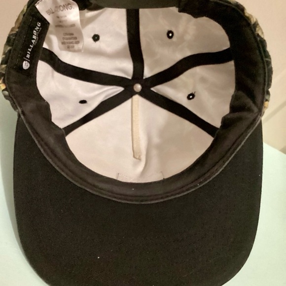 Billabong Floral Print Flat Brim Snapback Hat - Picture 6 of 7